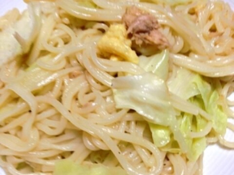 生姜とオイスターソースの半田麺チャンプルー